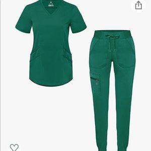 Green Adar Scrub Set XS